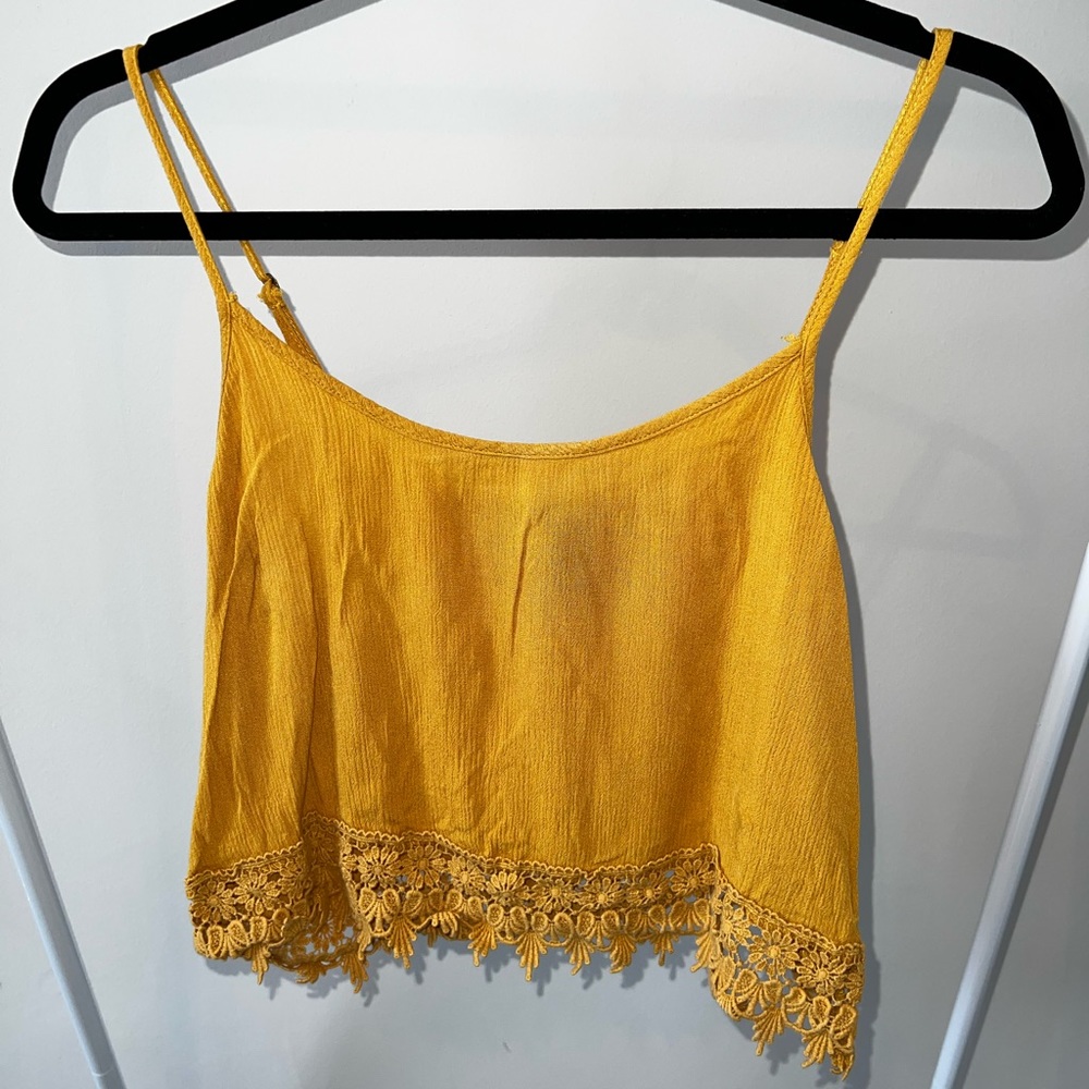 Forever 21 Yellow Tank Top
